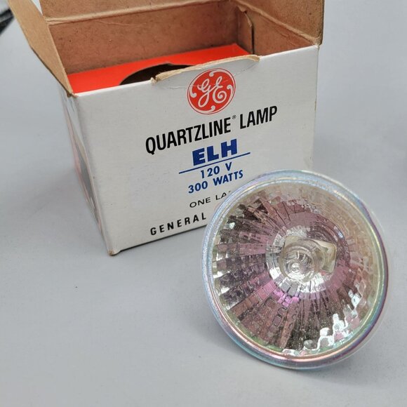 GE and Cool-Lux ELH 120V 300W 250W Quartzline Multi-Mirror Projection Lamps - Picture 3 of 9